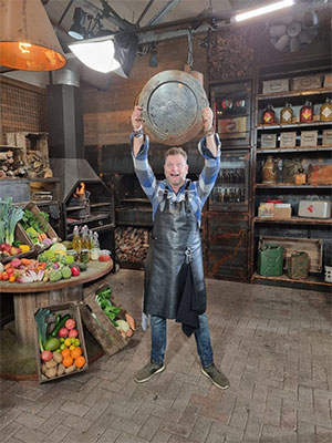 Ralph de Kok heeft de schaal gevonden of is het nou gewonnen.